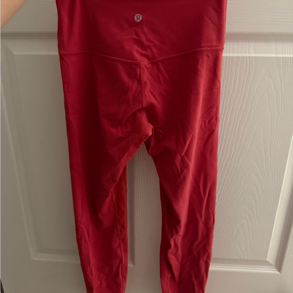 lululemon athletica Red Leggings High Waist Performance